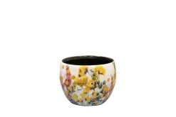 Potten En Vazen|ohgreen Pot floral white d7 h6