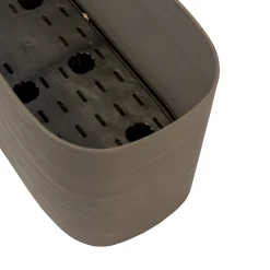 Kunststof|Ecocheques|ohgreen Pot Respect balkonbak met reservoir 50x17h19 taupe