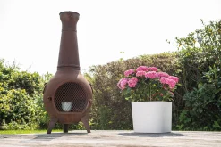 Kunststof|Ecocheques|ohgreen Pot Respect met reservoir40x40h30 wit