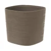 Kunststof|Ecocheques|ohgreen Pot Respect met reservoir 25x25h21 taupe