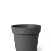 Kunststof|Ecocheques|ohgreen Pot rond happy 20 cm antraciet