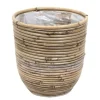Potten En Vazen|ohgreen Pot round balloon stripe d18h16cm