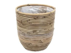 Potten En Vazen|ohgreen Pot round balloon stripe d24h24cm