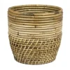 Potten En Vazen|ohgreen Pot stripe/lombok grey d21h20cm