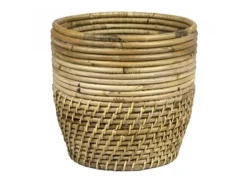 Potten En Vazen|ohgreen Pot stripe/lombok grey d21h20cm