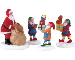 Lemax Kerstdorpen|ohgreen Present procession, set of 4