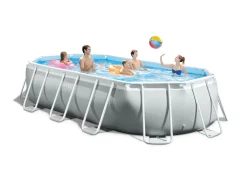 Zwemmen|ohgreen Prism frame oval pool set 503x274x122cm