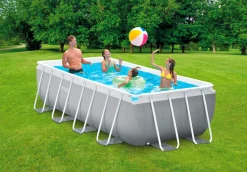 Zwemmen|ohgreen Prism rectangular frame pool set 400x200x100cm