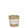 Potten En Vazen|ohgreen Rachel mand rond lila - h16xd16cm