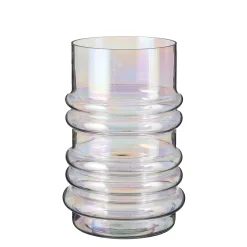 Potten En Vazen|ohgreen Riga vaas glas parelmoer - h27xd18cm