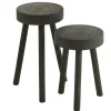 Sfeermakers|ohgreen S/2 krukjes paulown zwart (29x29x56cm)