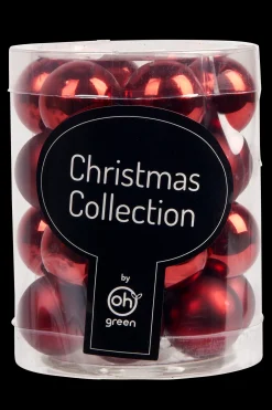 Kerstballen|ohgreen Set van 24 kerstballen