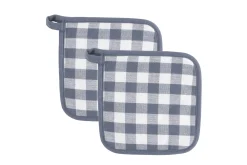 In En Rond De Keuken|ohgreen Set van 2 pannenlap gingham