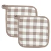 In En Rond De Keuken|ohgreen Set van 2 pannenlap gingham