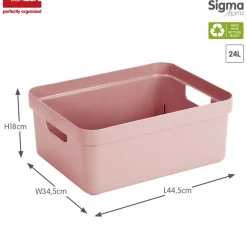 Sfeermakers|Ecocheques|ohgreen Sigma home opbergbox 24l roze