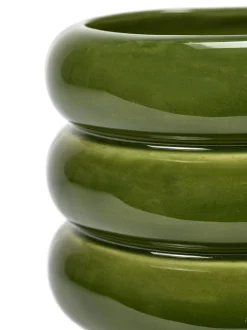 Potten En Vazen|ohgreen Sixties Sierpot s l11xb11x9,5 groen
