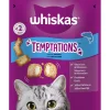 Kat Voeding|ohgreen Snacks voor katten |whiskas temptations zalm 60g