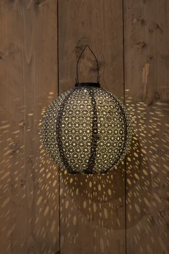 Verlichting|Ecocheques|ohgreen Solar lampion 25cm grijs/marrakesh