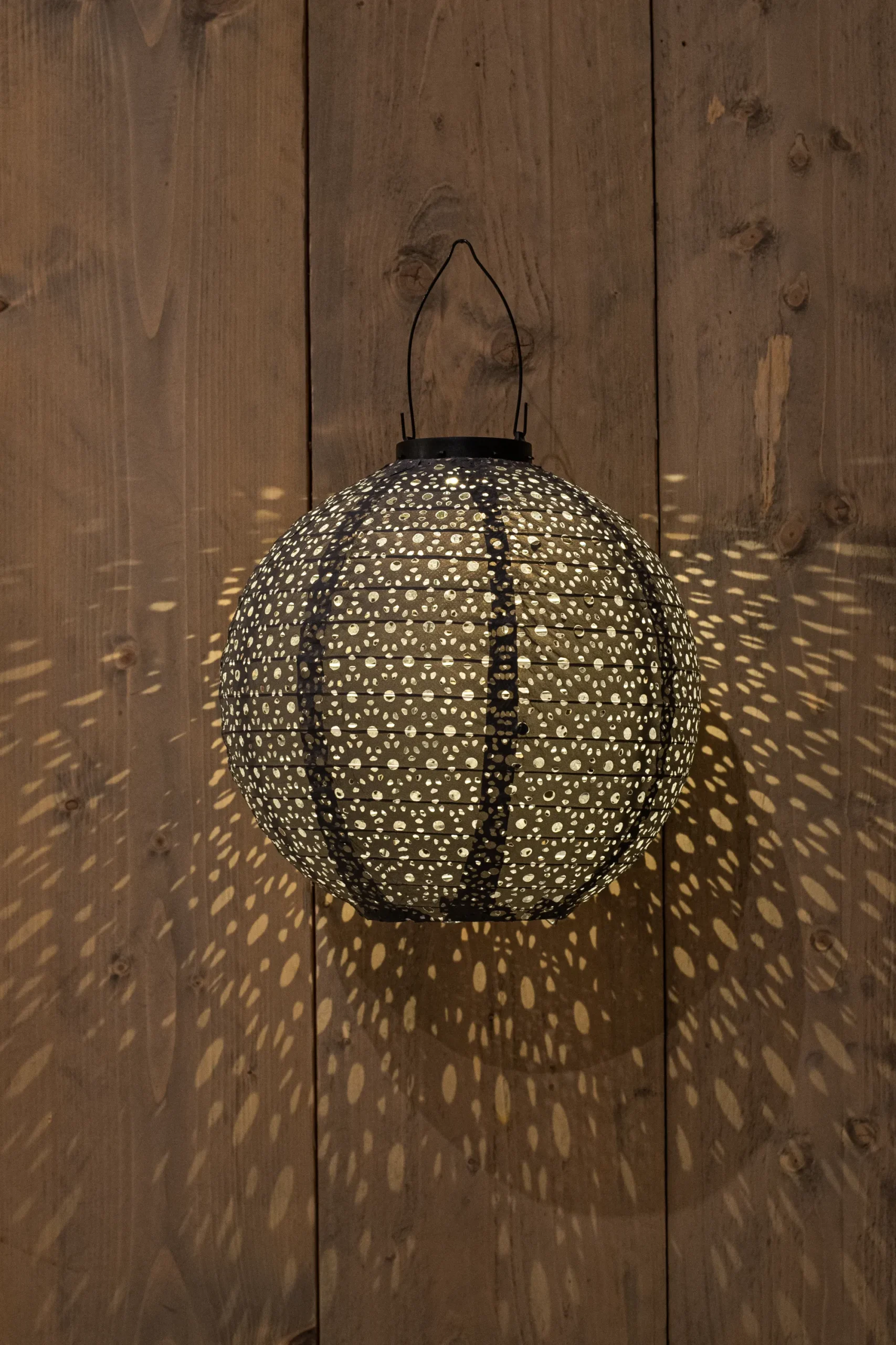 Verlichting|Ecocheques|ohgreen Solar lampion 25cm grijs/marrakesh