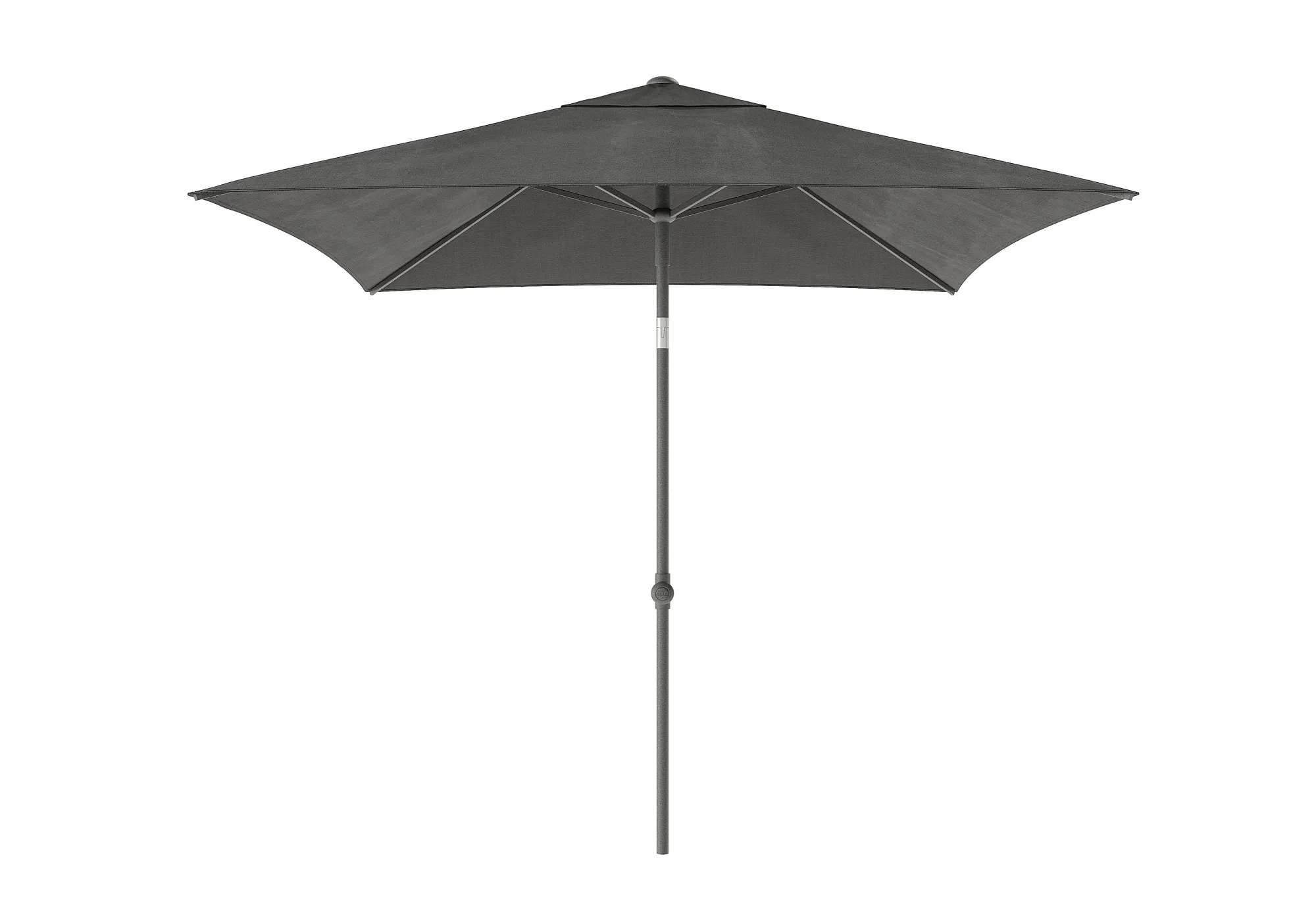 Parasol|ohgreen Staparasol miami 200x200 antraciet- donkergrijs