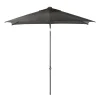 Parasol|ohgreen Staparasol miami 210x150 antraciet-grijs