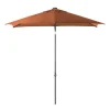Parasol|ohgreen Staparasol miami 210x150 antraciet-oranje