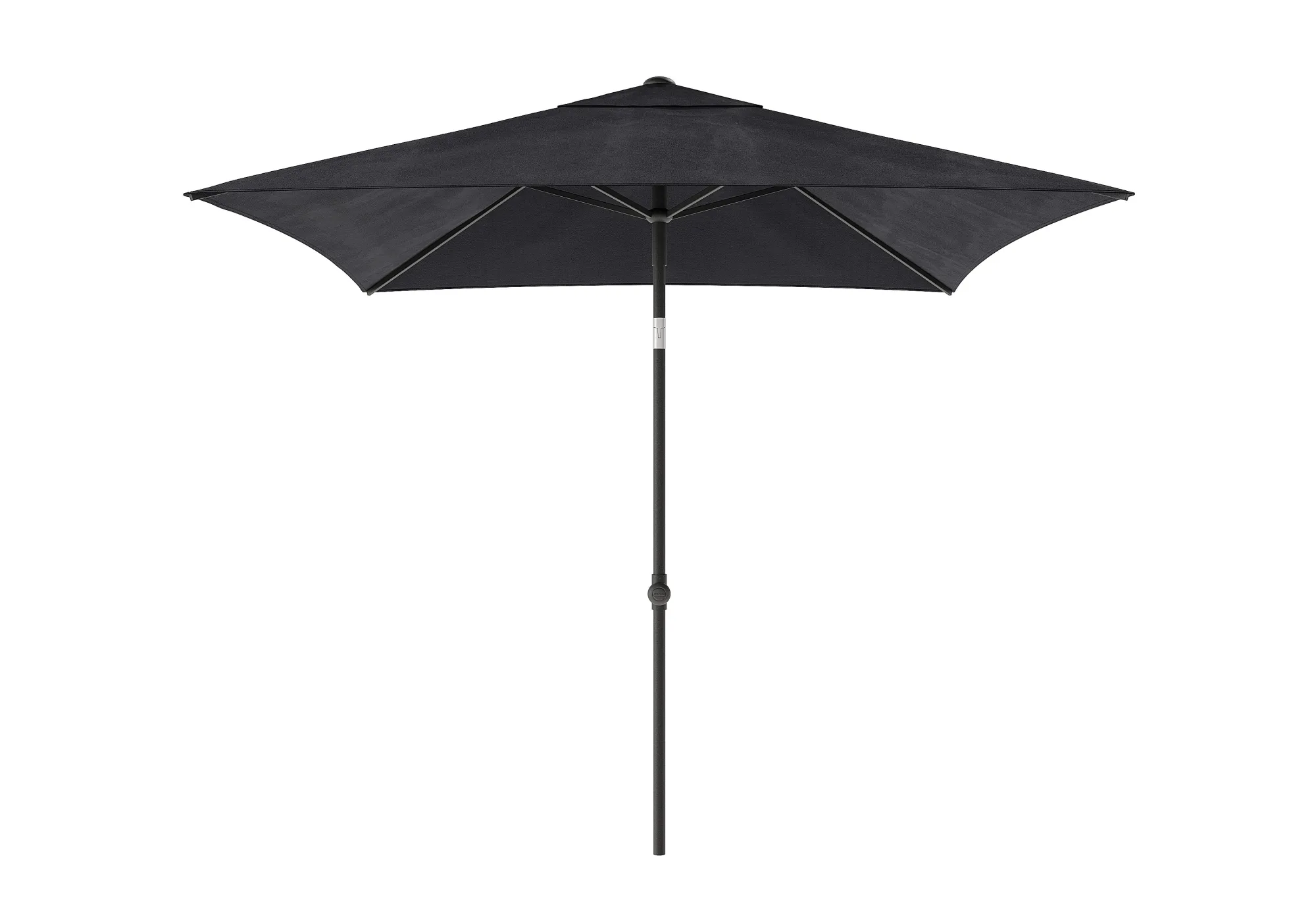 Parasol|ohgreen Staparasol miami 200x200 zwart-grijs