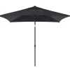Parasol|ohgreen Staparasol miami 250x200 zwart-grijs
