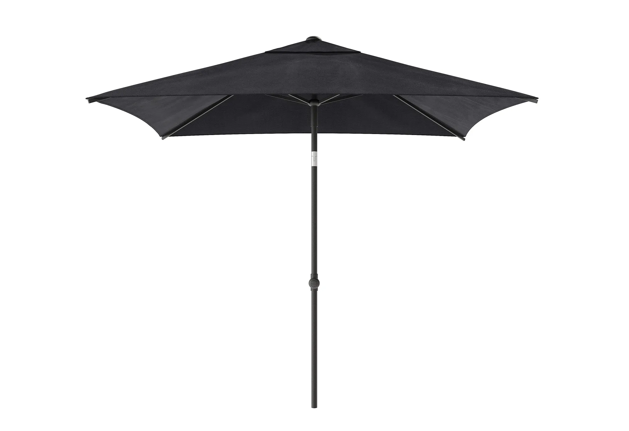 Parasol|ohgreen Staparasol miami 250x200 zwart-grijs