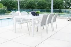 Tuinmeubelen|ohgreen Stoel Porto wit/licht grijs