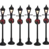 Lemax Kerstdorpen|ohgreen Straatlantaarn op gas, set van 6, b/o (4,5v)