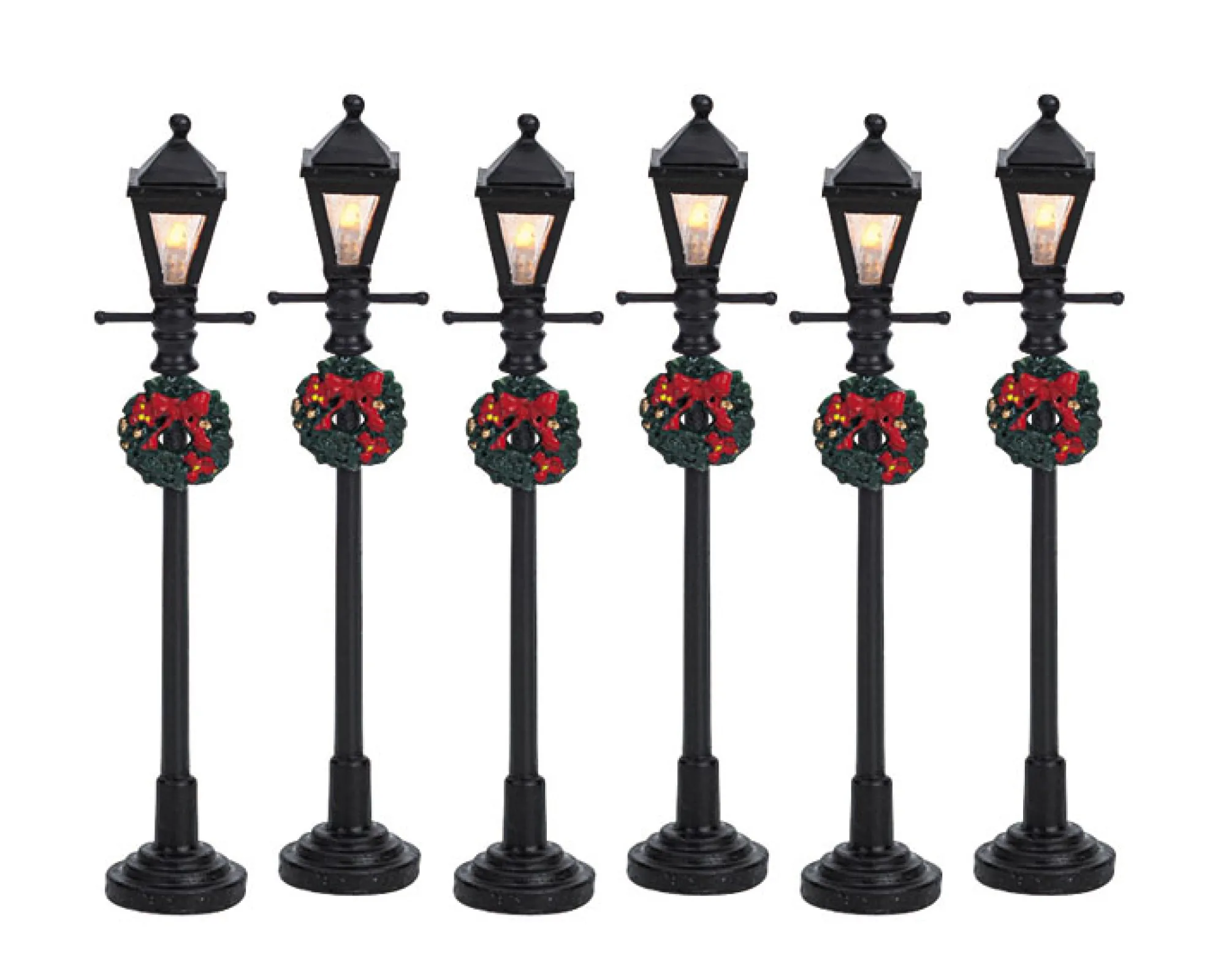 Lemax Kerstdorpen|ohgreen Straatlantaarn op gas, set van 6, b/o (4,5v)