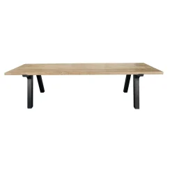 Tuinmeubelen|ohgreen Tafel Castle met zwarte poten 250cm