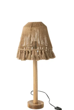 Verlichting|ohgreen Tafellamp mila jute beige