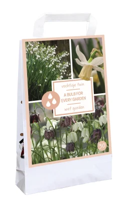 Ecocheques|Bloembollen|ohgreen Tas 'a bulb for every garden' met 30 bloembollen wet garden