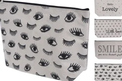 Cosy Corner|ohgreen Toilettas canvas 33x20 cm 4 ass design