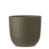 Potten En Vazen|ohgreen Tusca pot rond groen - h20xd22,5cm