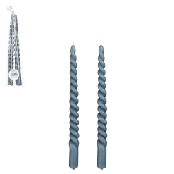 Kaarsen|ohgreen Twist Dinerkaars - Set van 2 - H29 x 2,2 cm