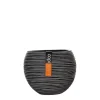 Potten En Vazen|ohgreen Vaas bol Rib 21x19