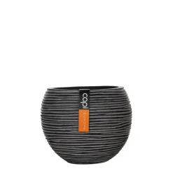Potten En Vazen|ohgreen Vaas bol Rib 21x19