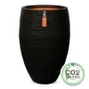 Kunststof|Ecocheques|ohgreen Vaas deluxe rib 56x84 zw