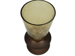 Potten En Vazen|ohgreen Vaas glas bruin 12x12x22.5cm