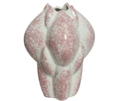 Potten En Vazen|ohgreen Vaas keramiek 27cm roze