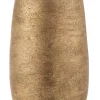 Potten En Vazen|ohgreen Vaas oneffen ruw ker goud l (22x22x41cm)