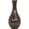 Potten En Vazen|Ecocheques|ohgreen Vaas recycled glas bruin 34x34x75cm