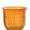 Potten En Vazen|ohgreen Vaas romeins hals glas oranje