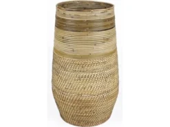 Potten En Vazen|ohgreen Vase lombok grey/blond d36/40h70cm