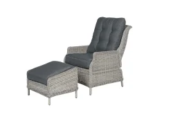 Tuinmeubelen|ohgreen Veracruz verstelbare relaxfauteuil met voetenbank