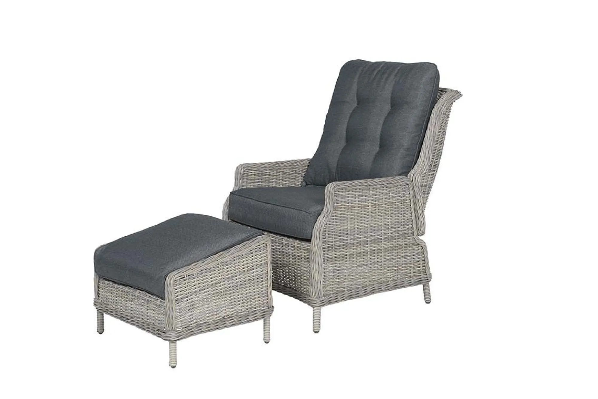 Tuinmeubelen|ohgreen Veracruz verstelbare relaxfauteuil met voetenbank