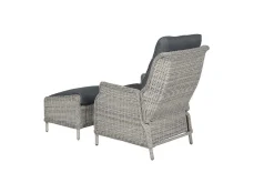 Tuinmeubelen|ohgreen Veracruz verstelbare relaxfauteuil met voetenbank